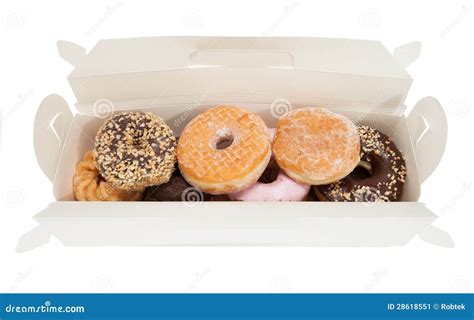 Box of Donuts stock image. Image of cake, plain, icing - 28618551