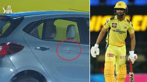 IPL 2023: Ruturaj Gaikwad's Six Damages Brand New Tata Tiago.ev On ...