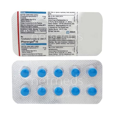 Phenergan 10mg Tablet 10'S - Buy Medicines online at Best Price from ...