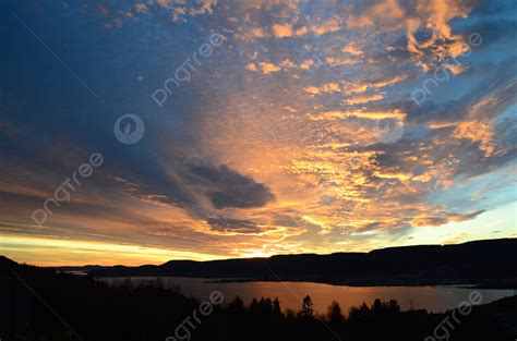 Sunset In Norway Sunset Evening Norway Photo Background And Picture For ...