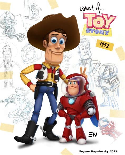 Toy Story 1992. Woody and Buzz from Test Footage in 2024 | Woody and ...