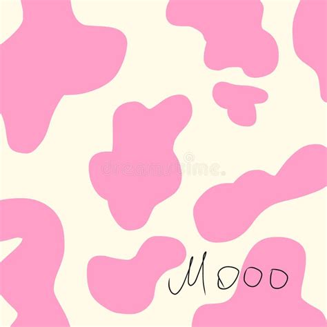 Cow Pattern Pink Stock Vector Illustration Of Print 219768627