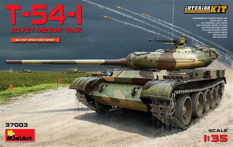 MiniArt Military Models 1/35 Soviet T54-1 Medium Tank w/Full Interior ...