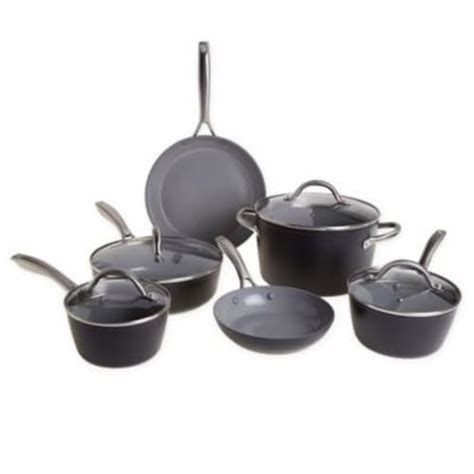 Our Table™ Forged Aluminum Ceramic Nonstick 10-Piece Cookware Set, 10 ...