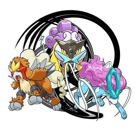 "Entei Raikou Suicune" Stickers by darklordKiba | Redbubble