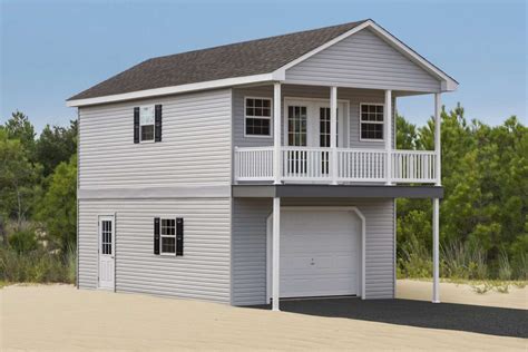 Prefab Two Story Garage with Living Space | Stoltzfus Structures