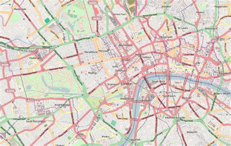 Printable Street Map Of Central London - Free Printable Maps