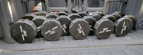 Iron Grip Dumbbells 40 to 80 w/ Rack - ReFit Nation