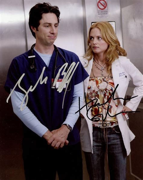 Zach Braff / Heather Graham SCRUBS In Person Signed Photo (#0038) on ...