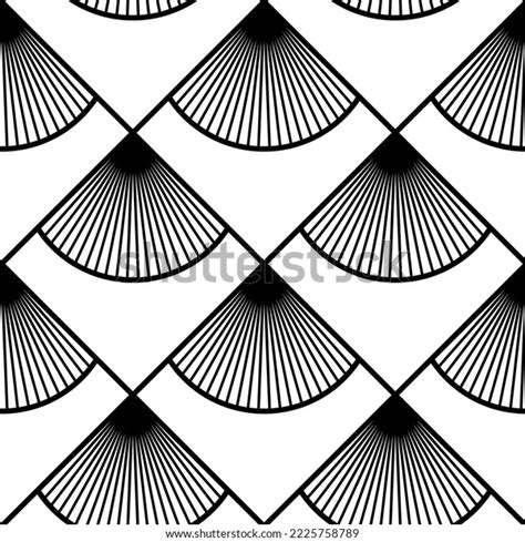 Art Deco Wallpaper Black White Seamless Stock Vector (Royalty Free ...