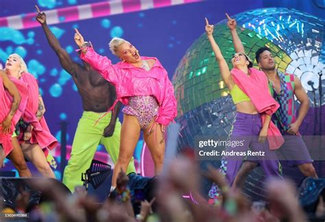 P!NK performs on stage during the P!NK Summer Carnival 2023 Tour at ...