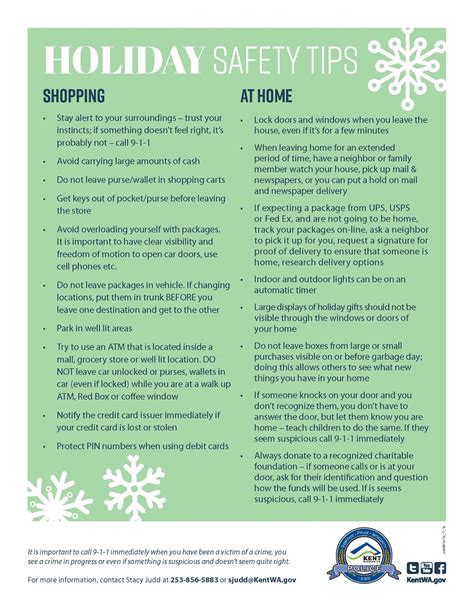 Holiday Safety Tips for Shopping and Home