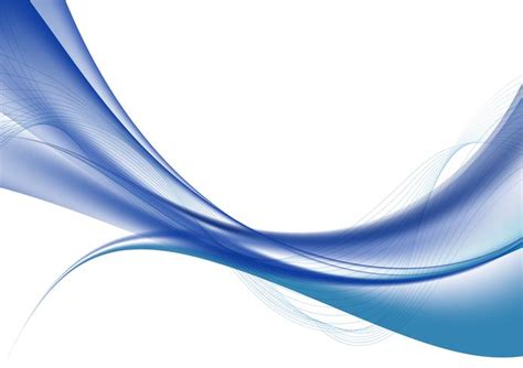 Blue color waves on white background vector illustration 581401 Vector ...