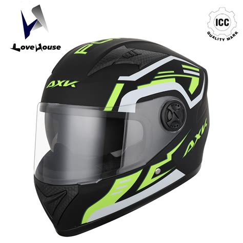 Love House Full Face Motorcycle Helmets Sun Visor General ICC Stickers ...