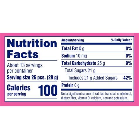 Sweet Tart Jelly Beans Nutrition Facts - Nutrition Ftempo