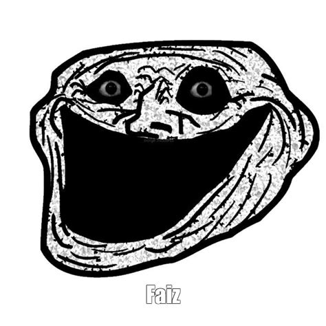 Create meme "trollface monster, scary troll face, trollface is evil ...