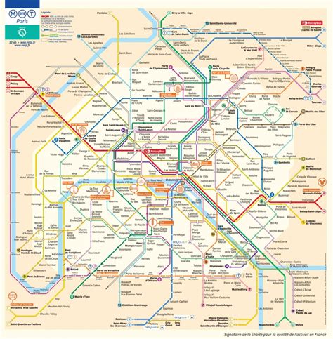 Printable Paris Metro Map - Printable Maps