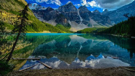 Desktop Wallpapers Banff Canada Lake Moraine Nature 2560x1440