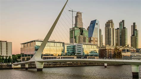 Bridge and Skyline in Buenos Aires, Argentina image - Free stock photo ...