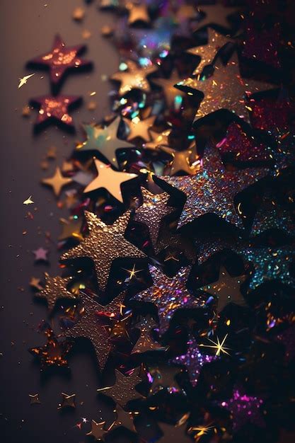 Premium AI Image | Glitter stars background