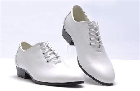 White Men Dress Shoes Groom Wedding Shoes Leather Lace Up Men Shoes ...