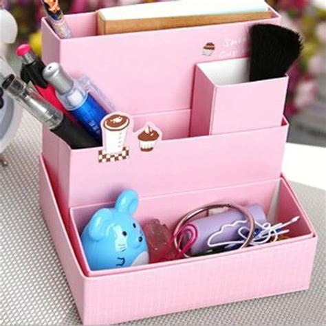 DIY Paper Board Storage Boxes Folding Desk Organizer Cartoon Paper ...