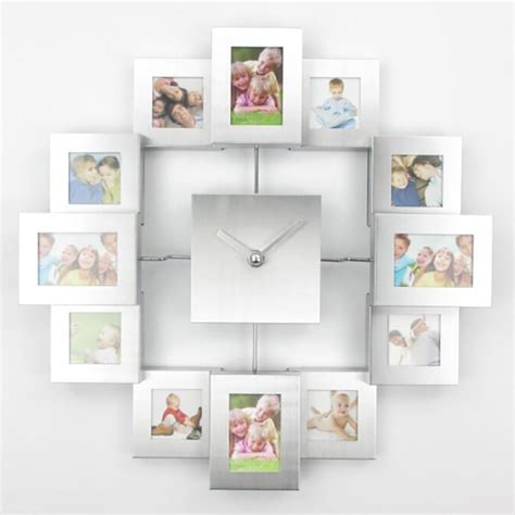 Large Photo Frame Clock 2019 New Wall Clocks With 12 Pictures Modern ...