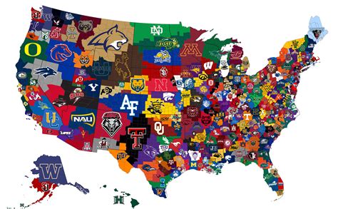 Closest NCAA Basketball Team to Each US County [2018-19 Edition] : r ...