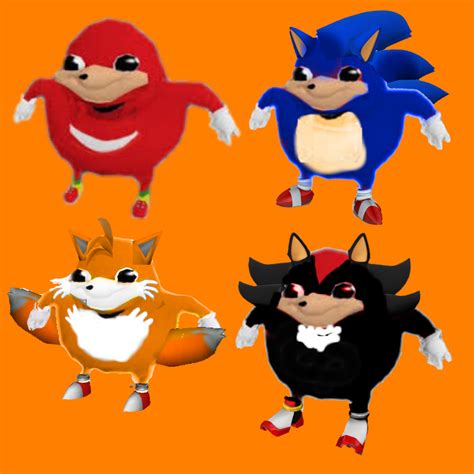 Ugandan Knuckles, Sonic, Tails and Shadow | Ugandan Knuckles | Know ...