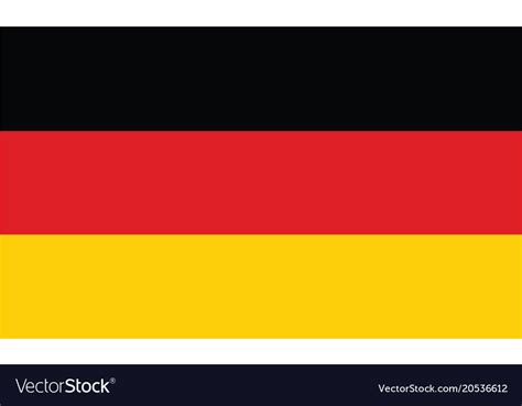 Germany flag official colors and proportion Vector Image