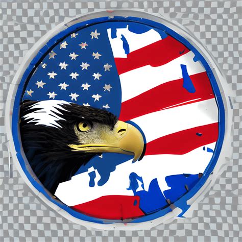 USA Eagle Flag Logo Design · Creative Fabrica