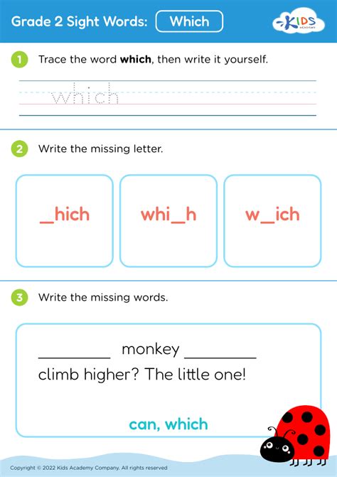 2nd Grade Sight Words Worksheets - Free Second Grade PDF Printables