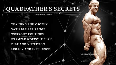 Quadfather's Secrets: Tom Platz Training and Diet Revealed – Vintage Muscle