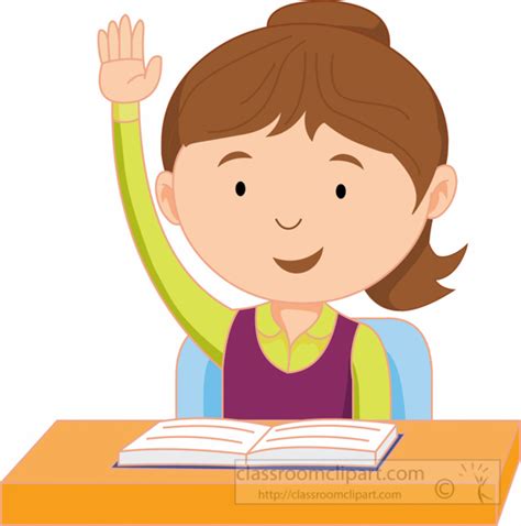 School : female-student-raising-hand-in-the-classroom-clipart-6524 ...