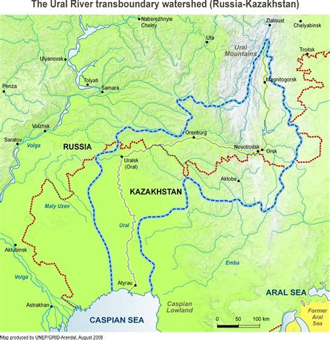 Ural River On World Map - Zip Code Map