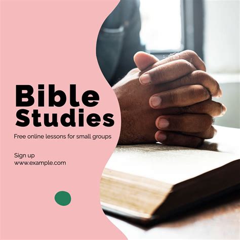 Bible studies Instagram post template, | Premium Editable Template ...