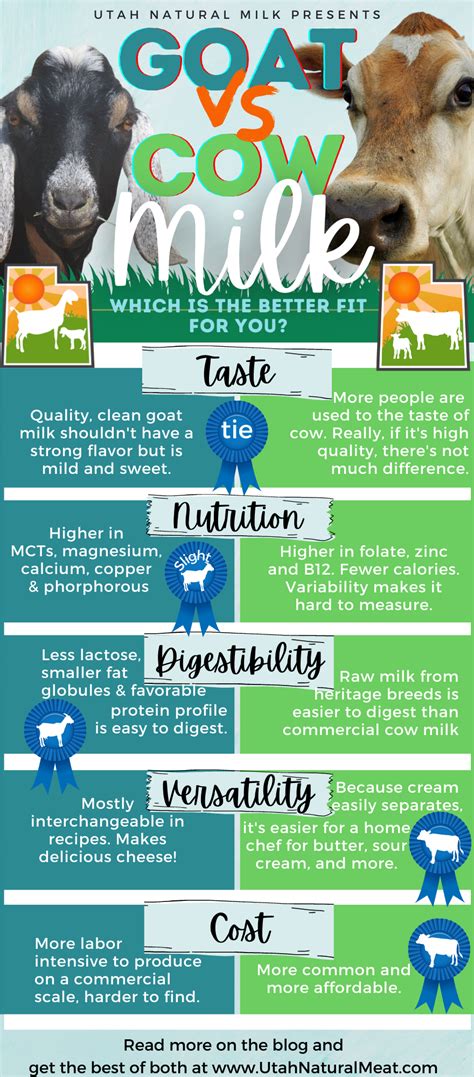 Goat Milk vs. Cow Milk: A Legen-dairy Matchup! — Utah Natural Meat