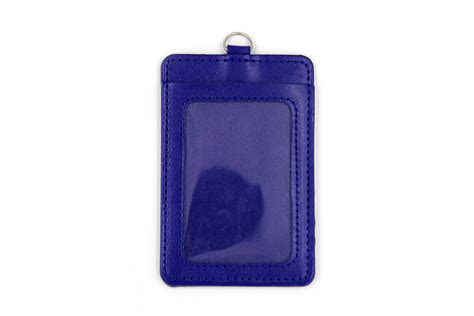 Leather badge holder produced by colorful PU Leather protect your ID cards