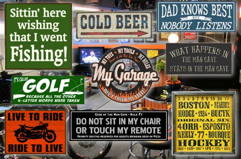 Signs With Quotes - Man Cave & Guys Humor Wood Signs - Page 1 - Country ...