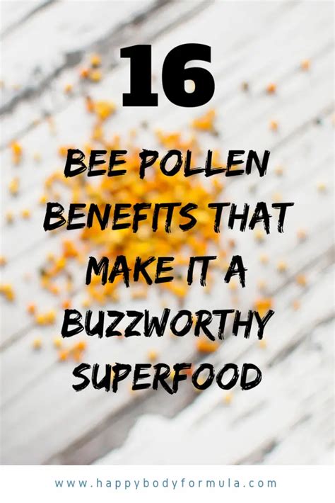 16 Bee Pollen Benefits That Make It a Buzzworthy Superfood – Happy Body ...