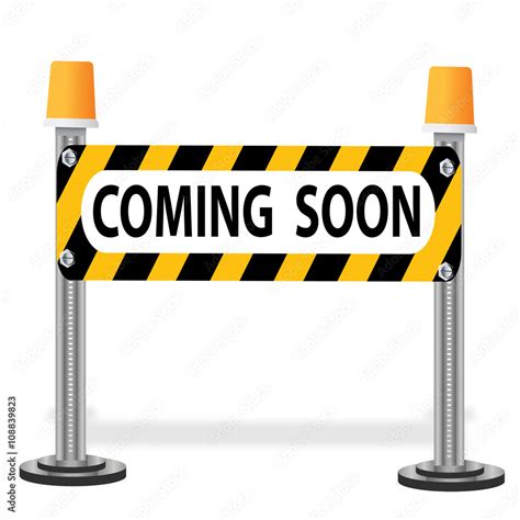 clip art of coming soon sign Stock Photo | Adobe Stock