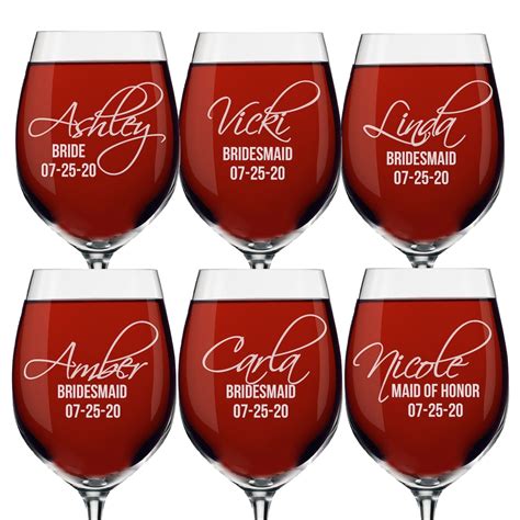 Engraved Wine Glasses Personalized Wine Glass Custom Wine | Etsy