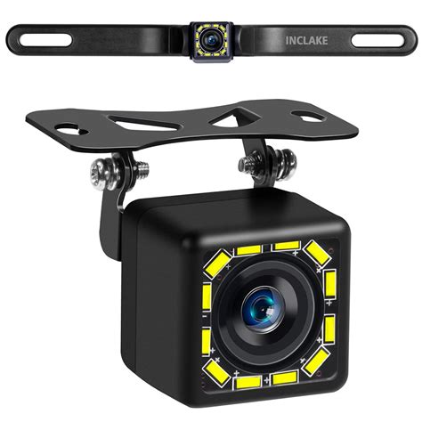 INCLAKE Car Backup Camera, Rear View Camera Ultra HD 12 LED Night ...