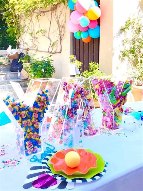 Kara's Party Ideas Colorful Modern 10th Birthday Party | Kara's Party Ideas