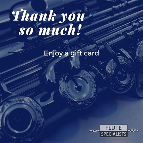 Thank You Virtual Gift Card - Flute Specialists