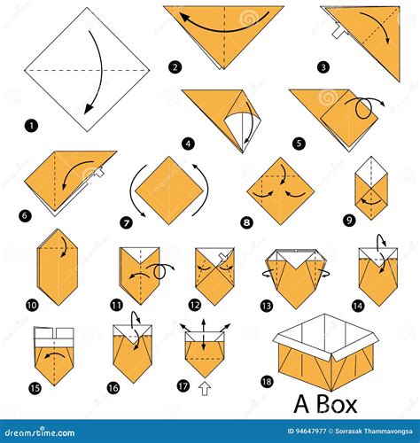 Origami Secret Stepper Box Tutorial Paper Kawaii