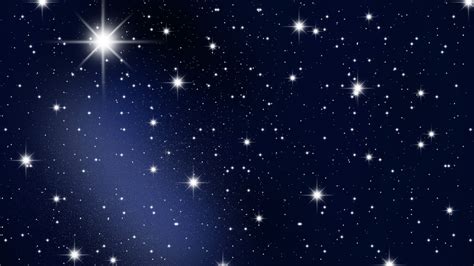 White Shimmering Stars With Background Of Dark Blue Sky HD Space ...