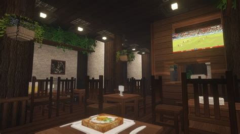 Minecraft | Pub/Bar interior design Minecraft Map