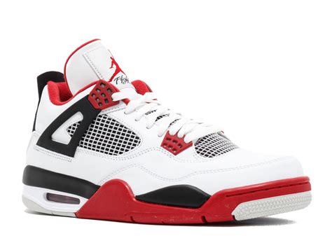 Air Jordan - AIR JORDAN 4 RETRO FIRE RED '2012 RELEASE'- 308497-110 ...