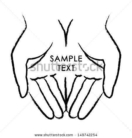 two hands holding each other with the words sample text